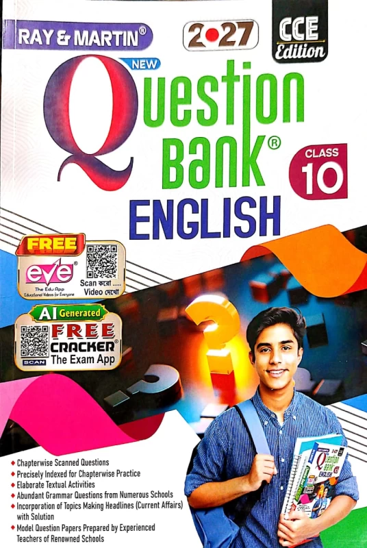 Ray & Martin Question Bank English Class 10 (Madhyamik) - 2026 Edition | Ultimate Board Exam Success Guide