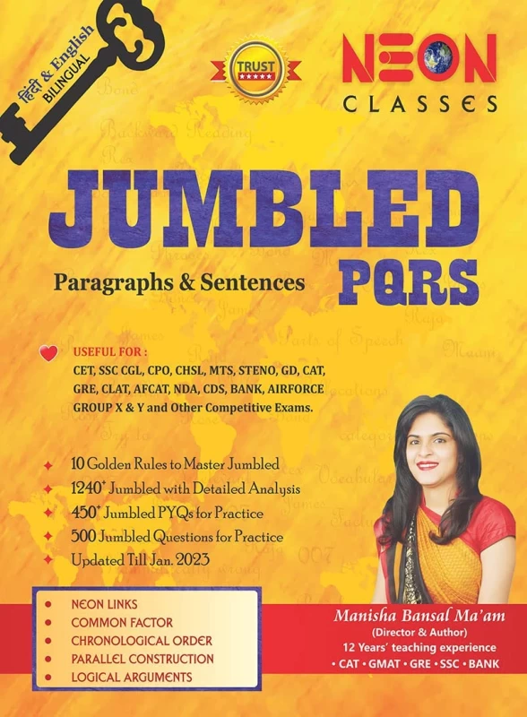 JUMBLED PQRS: Paragraphs and Sentences by Neon Classes – Master Sentence Rearrangement for Competitive Exams