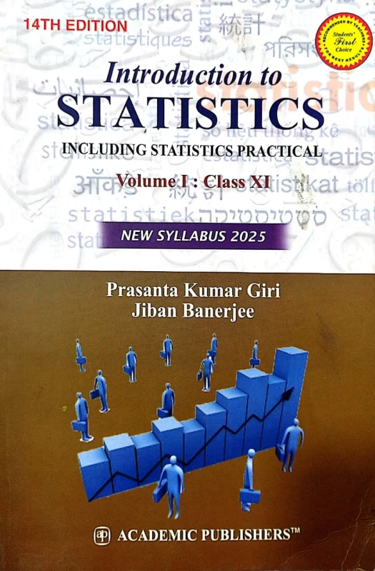 14th Edition - Introduction to Statistics (Vol 1) for Class 11| Prasanta Kumar Giri & Jiban Banerjee | Academic Publishers